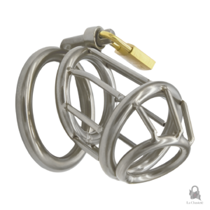 Cage de chasteté barreaudée en métal - Dymory