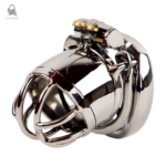 Vernix Cage Chasteté métal, design anti retrait
