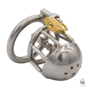 Cage de chasteté métal avec plug urétral Sensarix