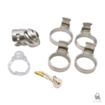 Cage de chasteté en métal pour des expériences intenses