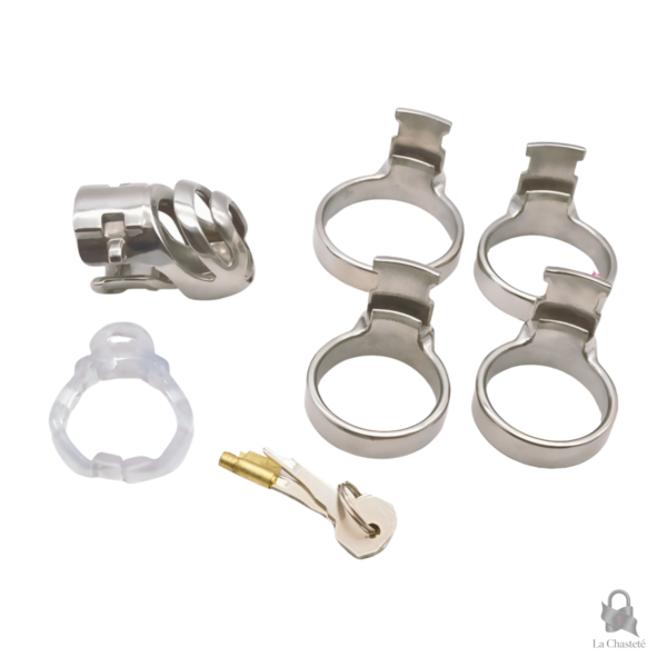 Cage de chasteté en métal pour des expériences intenses