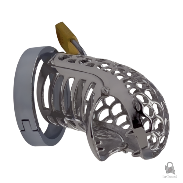 Cage de chasteté Cobra en métal Velori