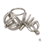 Cage de chasteté gay en métal, design sécurisé