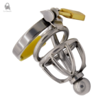 Cage de chasteté masculine avec conception urétrale