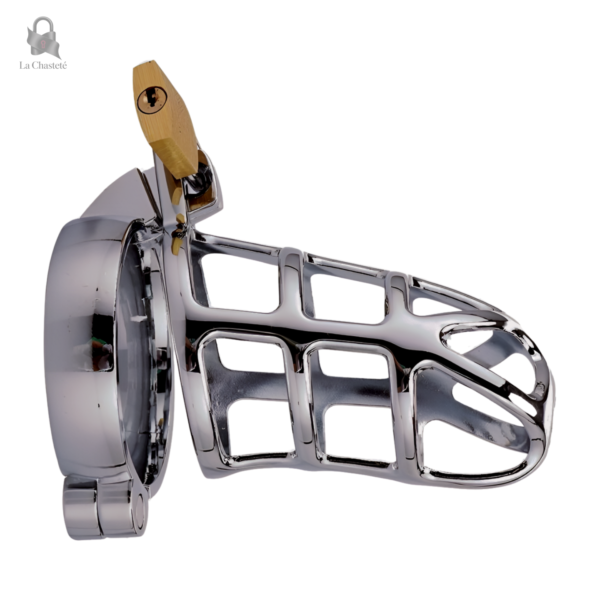 Cage de chasteté en métal pour homme - Zephyris