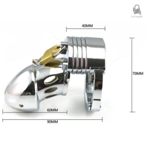 Cage de chasteté en métal ajustable pour le confort