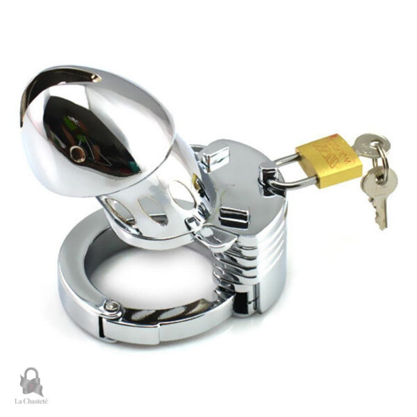 Accessoire de chasteté en métal pour domination sécurisée