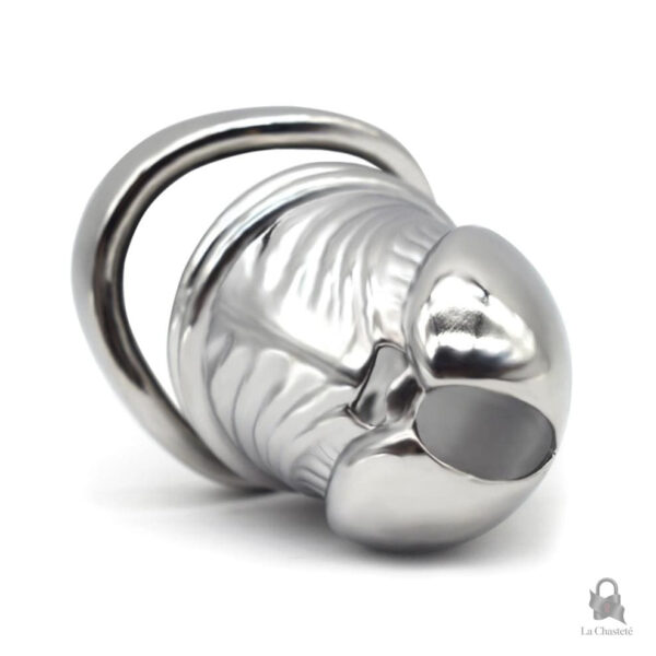 Cage de chasteté en métal pour usage extérieur