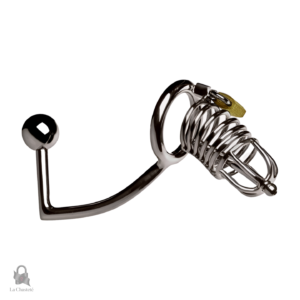 Cage de chasteté métal Emeron pour contrôle et plaisir