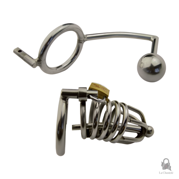 Cage de chasteté pour jeux de soumission et de plaisir