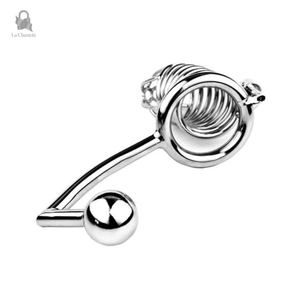 Cage de chasteté avec plug anal intégré pour sensations nouvelles