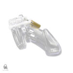 Cage de chasteté transparente en silicone Tedira