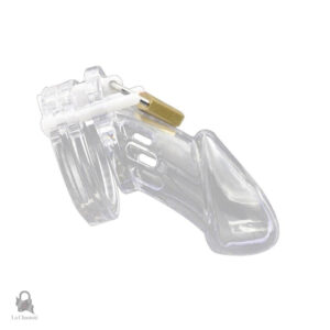 Cage de chasteté transparente en silicone Tedira
