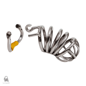 Cage de chasteté verrouillable, design en métal robuste