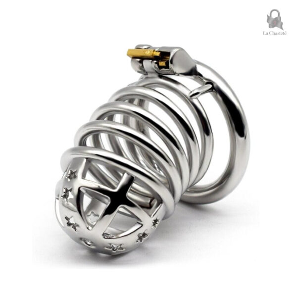 Cage de chasteté métal robuste et sécurisée