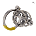 Cage de chasteté en métal avec sonde intégrée