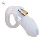 Cage de chasteté blanche en silicone - Solvior