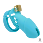 Cage de chasteté bleue en silicone - Myrith