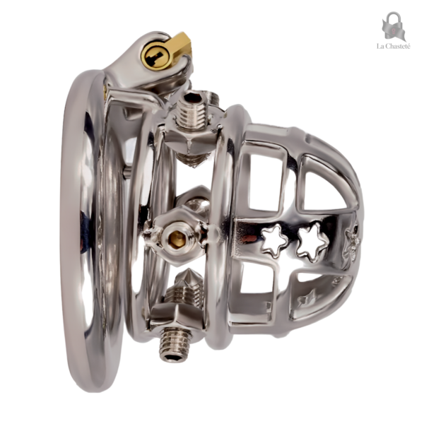 Cage de chasteté cloutée pour homme - Pyrion