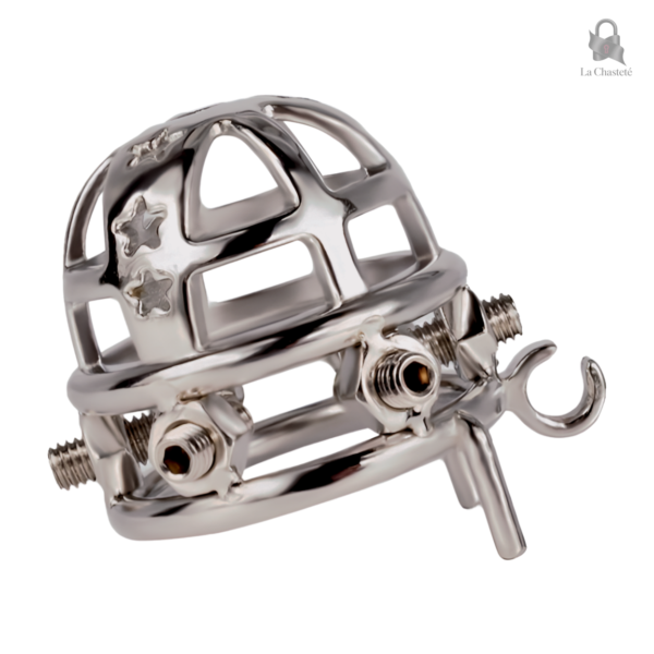 Cage de chasteté cloutée pour contrôle masculin