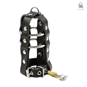 Accessoire de chasteté en cuir, confort optimal