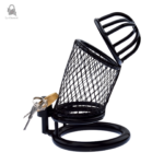 Cage de chasteté métal, design ergonomique