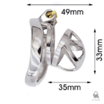Accessoire de chasteté étroite pour le jeu BDSM