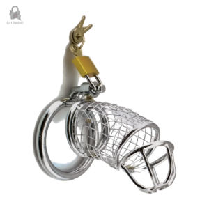 Cage de chasteté métal Kerinth, design fin et discret