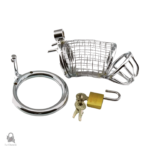 Accessoire de chasteté en métal, modèle élégant et raffiné