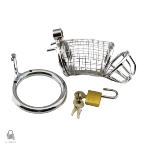 Accessoire de chasteté en métal, modèle élégant et raffiné