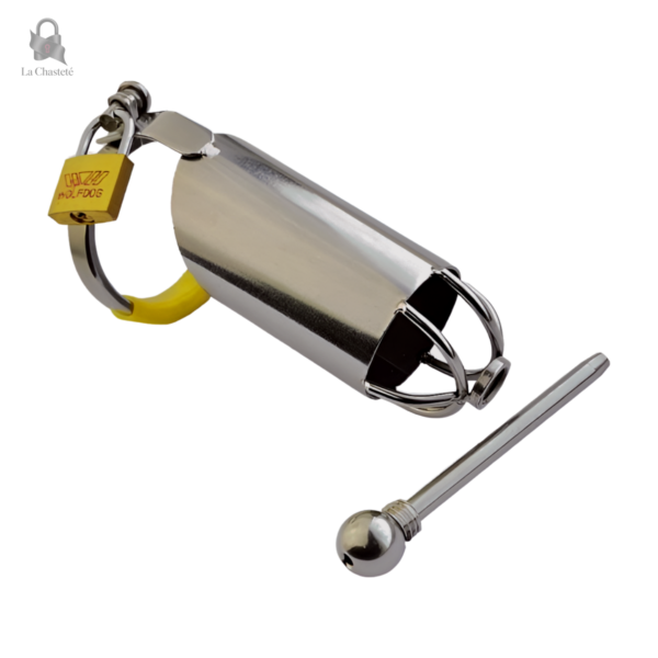 Accessoire de chasteté durable et ajustable en métal