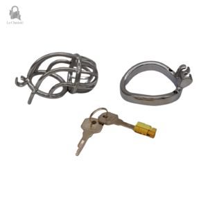 Cage de chasteté en inox, accessoire pour jeux d'adultes