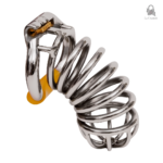 Cage de chasteté longue en métal 10 cm - Sarnyx