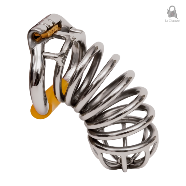 Cage de chasteté longue en métal 10 cm - Sarnyx