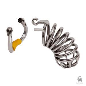 Cage de chasteté en métal, 10 cm de longueur