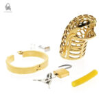 Cage en métal pour chasteté, design Cobra