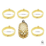 Accessoire de chasteté en métal pour contrôle