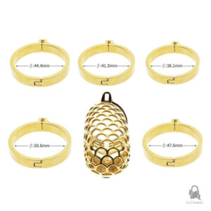 Accessoire de chasteté en métal pour contrôle