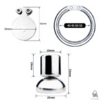 Cage de chasteté métal ajustable Korrith