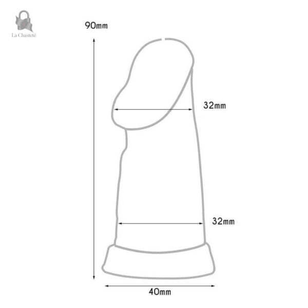 Cage de chasteté au design discret Korrith