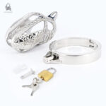 Cage de chasteté Feronix finition peau de serpent