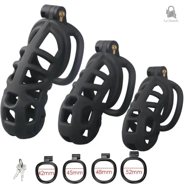 Cage de chasteté Zephyros, idéale pour le jeu BDSM
