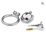 Cage de chasteté métal Syrithor, idéale pour le contrôle