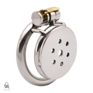 Cage de chasteté métal Calipso, design plat