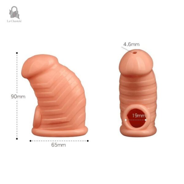 Accessoire de chasteté Velornis, silicone flexible