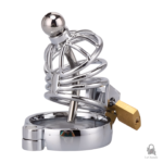 Cage de chasteté en métal, design ergonomique