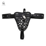 Accessoire de chasteté en cuir pour homme