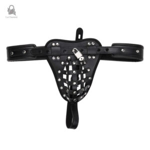 Accessoire de chasteté en cuir pour homme
