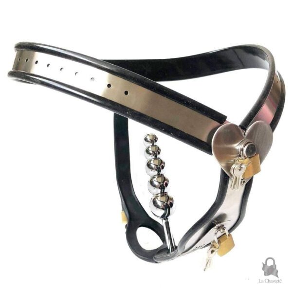 Accessoire de chasteté féminine en métal