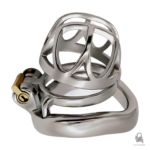 Cage de chasteté métallique compacte et discrète